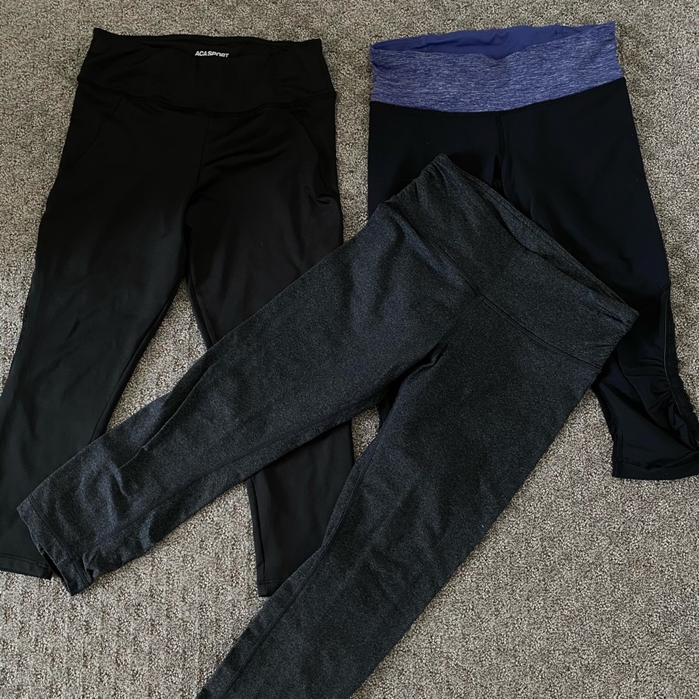 Lululemon capri leggings size 4 and and ACA Sport